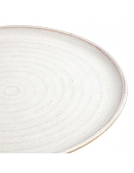 Olympia Canvas Small Rim Round Plate Murano White 265mm