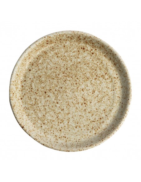 Olympia Canvas Small Rim Round Plate Wheat 180mm