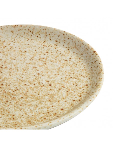 Olympia Canvas Small Rim Round Plate Wheat 180mm