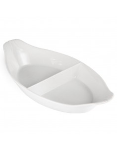 Olympia Divided Oval Eared Dishes 290x 160mm 2