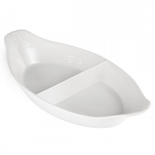 Olympia Divided Oval Eared Dishes 290x 160mm