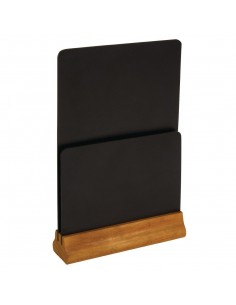 Double Blackboard Menu Holder