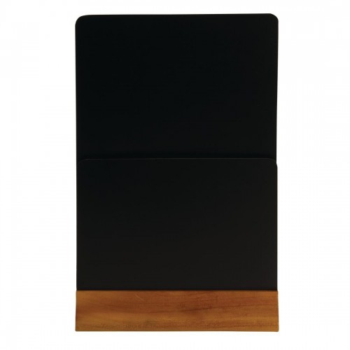 Double Blackboard Menu Holder