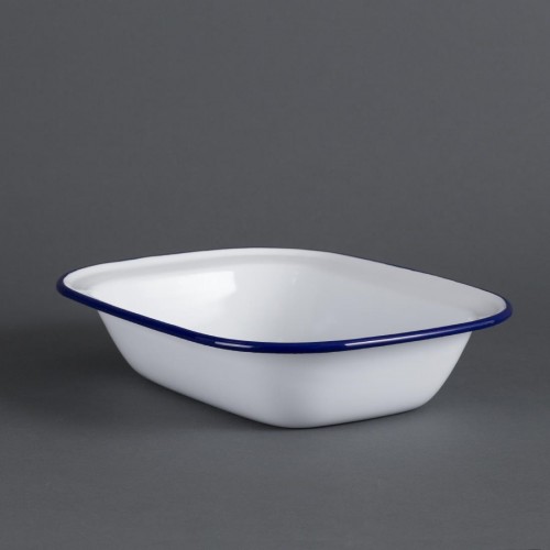 Olympia Enamel Dish Rectangular 280 x 190mm