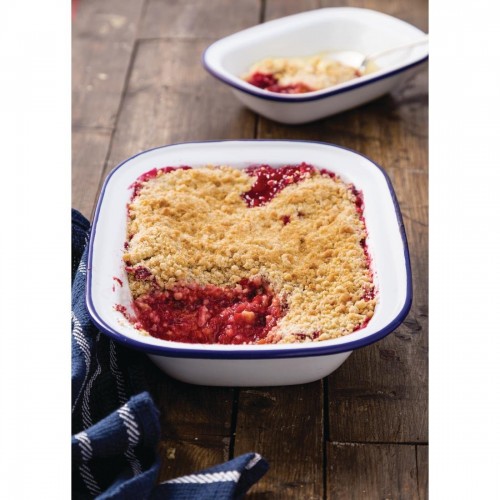 Olympia Enamel Dish Rectangular 280 x 190mm