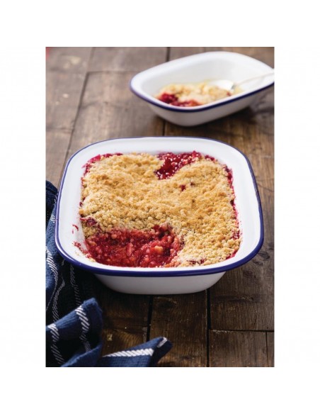 Olympia Enamel Dish Rectangular 280 x 190mm