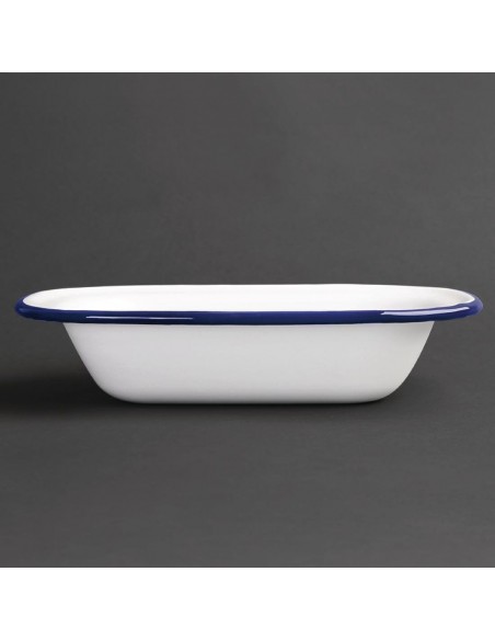 Olympia Enamel Pie Dish Rectangular 180 x 135mm