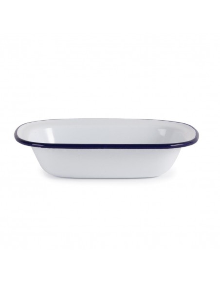 Olympia Enamel Pie Dish Rectangular 180 x 135mm