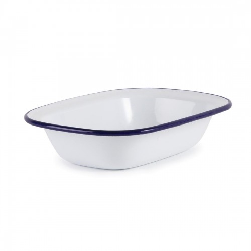 Olympia Enamel Pie Dish Rectangular 180 x 135mm