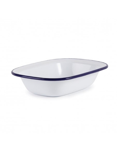Olympia Enamel Pie Dish Rectangular 180 x 135mm