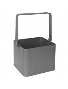 Olympia Galvanised Table Tidy Grey