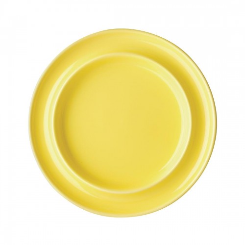 Olympia Heritage Raised Rim Plates Yellow 203mm