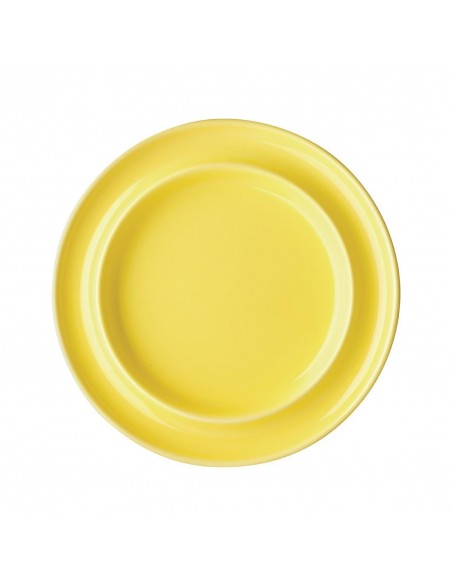 Olympia Heritage Raised Rim Plates Yellow 203mm