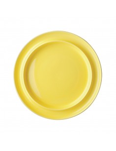 Olympia Heritage Raised Rim Plates Yellow 253mm