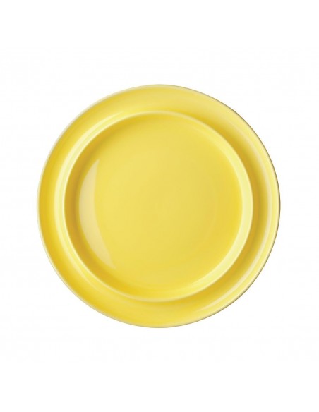 Olympia Heritage Raised Rim Plates Yellow 253mm