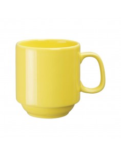 Olympia Heritage Stacking Mugs Yellow 300ml