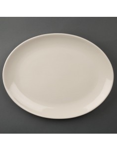Olympia Ivory Oval Coupe Plates 330mm