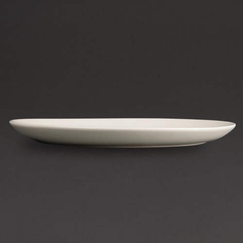 Olympia Ivory Oval Coupe Plates 330mm