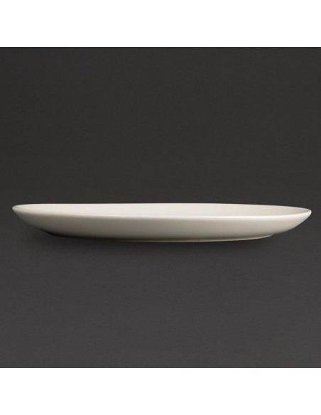 Olympia Ivory Oval Coupe Plates 330mm