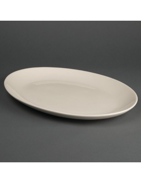 Olympia Ivory Oval Coupe Plates 330mm