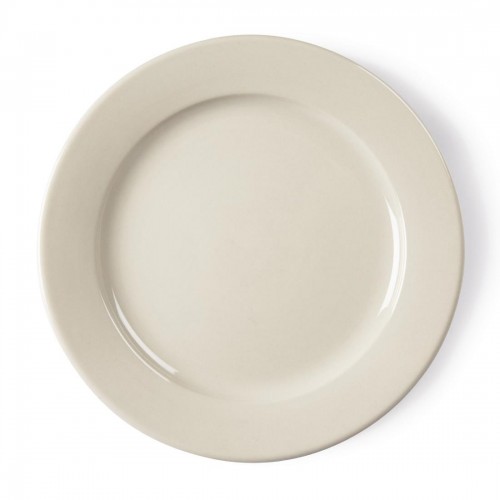 Olympia Ivory Wide Rimmed Plates 250mm