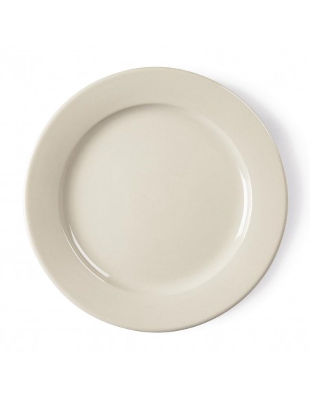 Olympia Ivory Wide Rimmed Plates 250mm