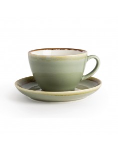 Olympia Kiln Cappuccino Cup Moss 340ml 2