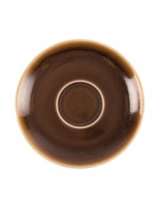Olympia Kiln Cappuccino Saucer Bark 140mm