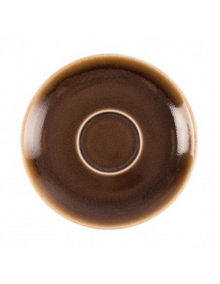 Olympia Kiln Cappuccino Saucer Bark 140mm