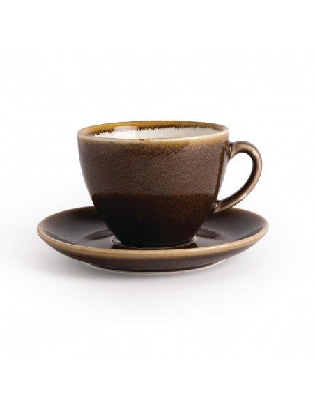 Olympia Kiln Cappuccino Saucer Bark 140mm
