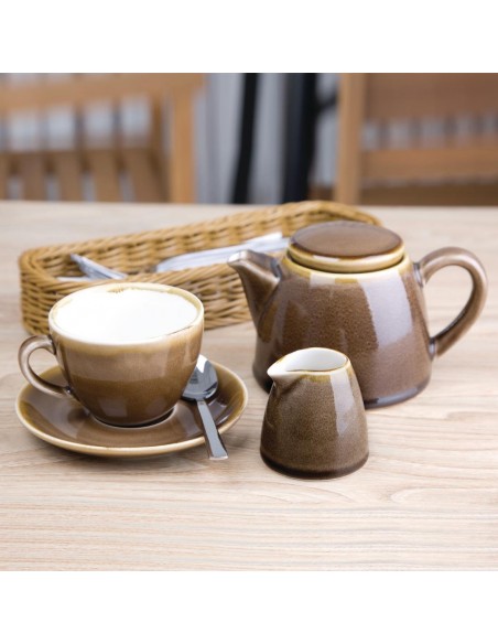 Olympia Kiln Cappuccino Saucer Bark 140mm