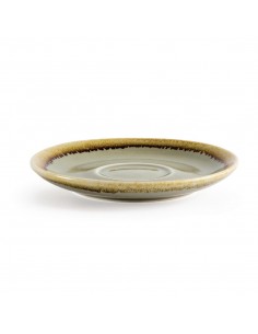 Olympia Kiln Cappuccino Saucer Moss 140mm 2