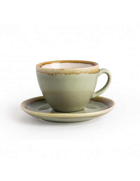 Olympia Kiln Cappuccino Saucer Moss 140mm