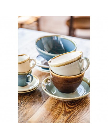 Olympia Kiln Cappuccino Saucer Moss 140mm