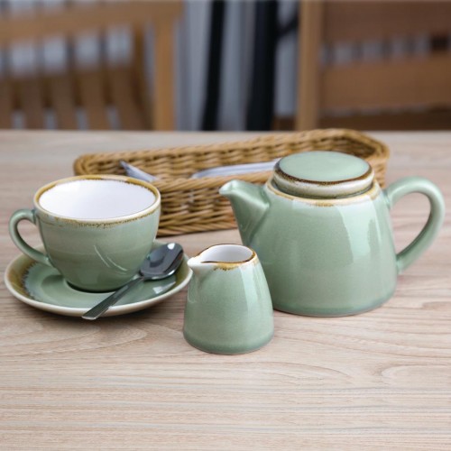 Olympia Kiln Cappuccino Saucer Moss 140mm