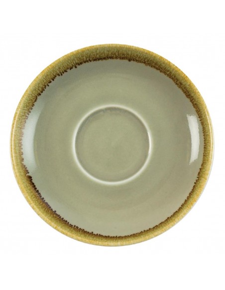 Olympia Kiln Cappuccino Saucer Moss 160mm