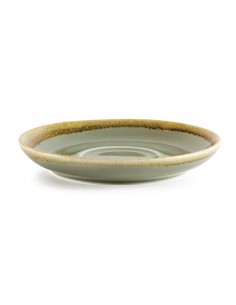 Olympia Kiln Cappuccino Saucer Moss 160mm 2