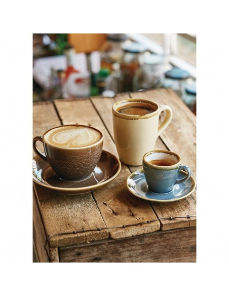 Olympia Kiln Cappuccino Saucer Ocean 140mm