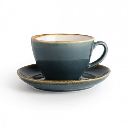 Olympia Kiln Cappuccino Saucer Ocean 160mm Olympia Kiln Cappuccino Saucer Ocean 160mm