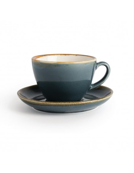 Olympia Kiln Cappuccino Saucer Ocean 160mm Olympia Kiln Cappuccino Saucer Ocean 160mm