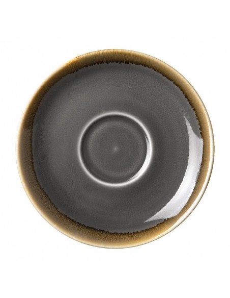 Olympia Kiln Cappuccino Saucer Smoke 140mm