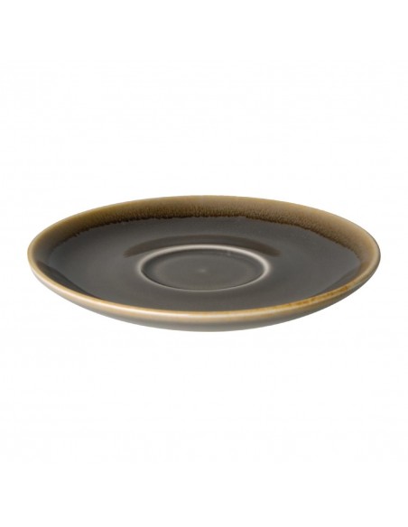 Olympia Kiln Cappuccino Saucer Smoke 140mm