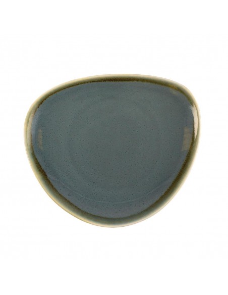 Olympia Kiln Triangular Plate Ocean 165mm