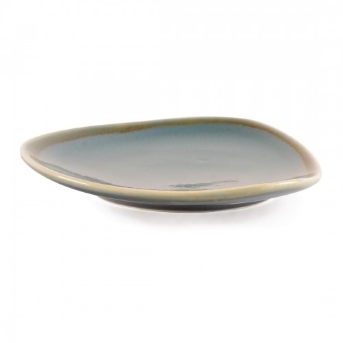 Olympia Kiln Triangular Plate Ocean 165mm