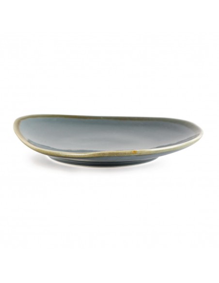 Olympia Kiln Triangular Plate Ocean 280mm