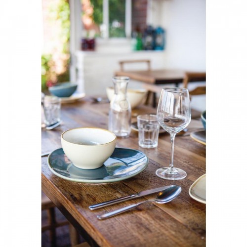 Olympia Kiln Triangular Plate Ocean 280mm