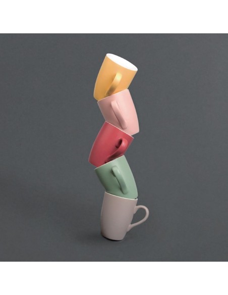 Olympia Matt Pastel Mug Red 320ml