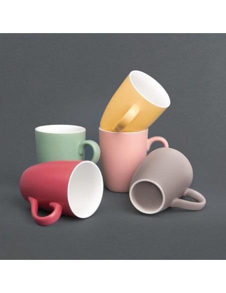 Olympia Matt Pastel Mug Red 320ml