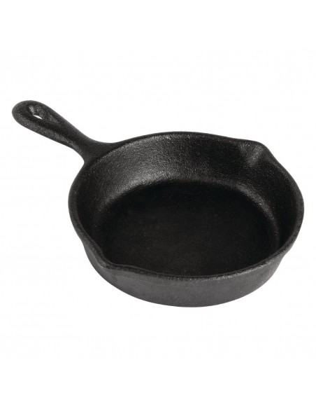 Olympia Mini Cast Iron Round Pan 115mm