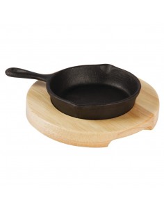 Olympia Mini Cast Iron Round Pan 115mm 2